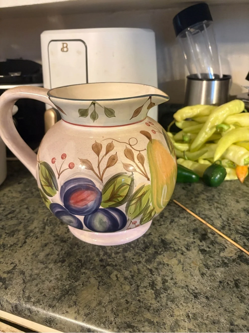 Black Forest Fruits Dinnerware Pitcher - Fruit Motif Backstamp